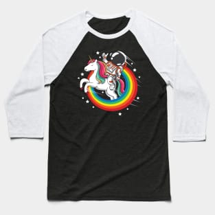 Astronaut Unicorn Space Galaxy Magical Rainbow Baseball T-Shirt